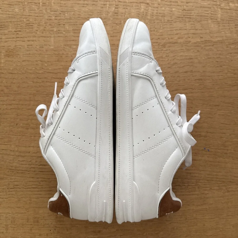 Polo Ralph Lauren Heritage Court II Shoes Mens Size 6.5 White Leather Tennis